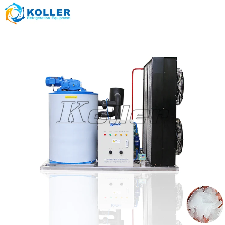 Koller Factory Price 3 Tons Flake Ice Making Machine for fishery seafood preservation fish cooling