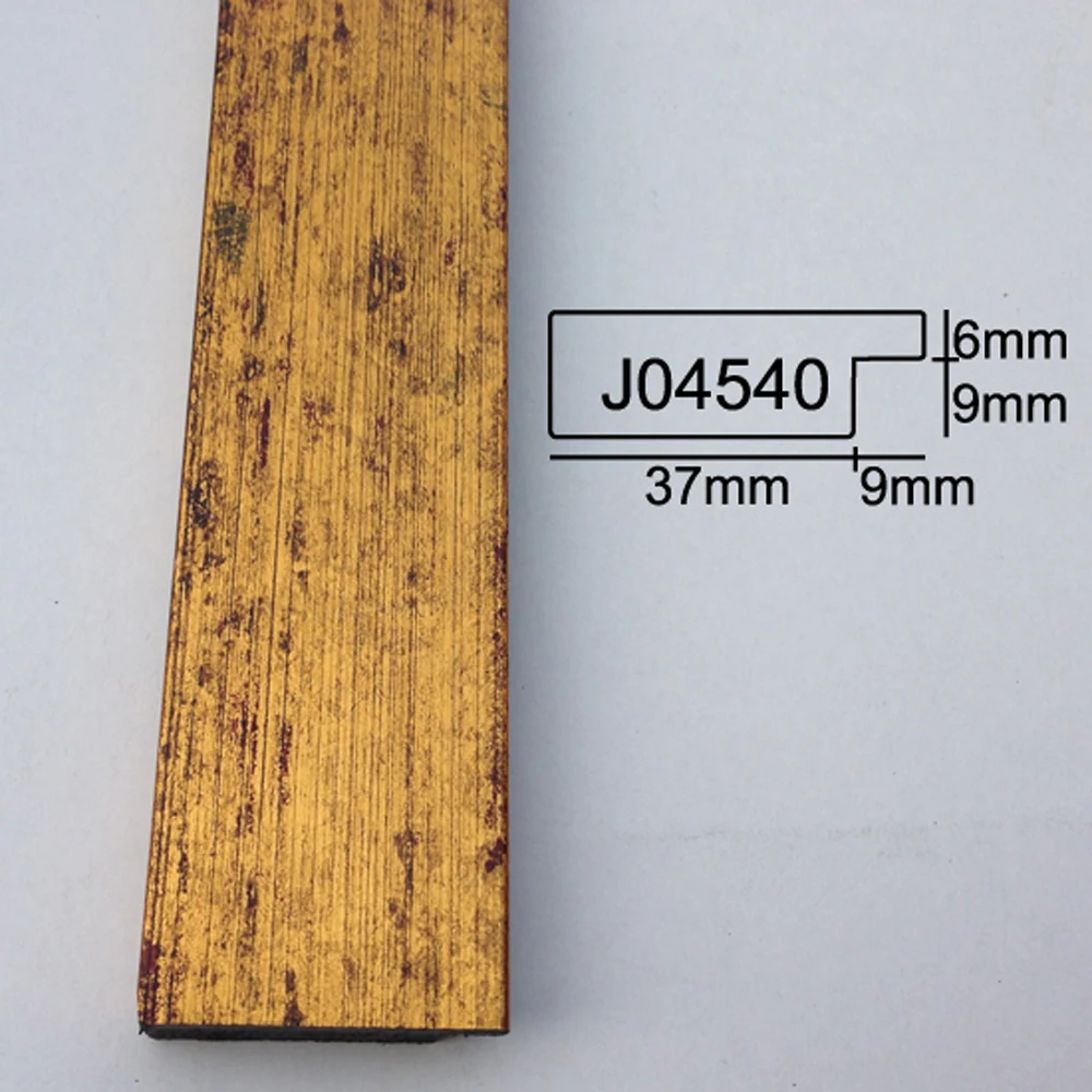 Free Sample Wholesale Gold Color Ps Picture Frame Moulding