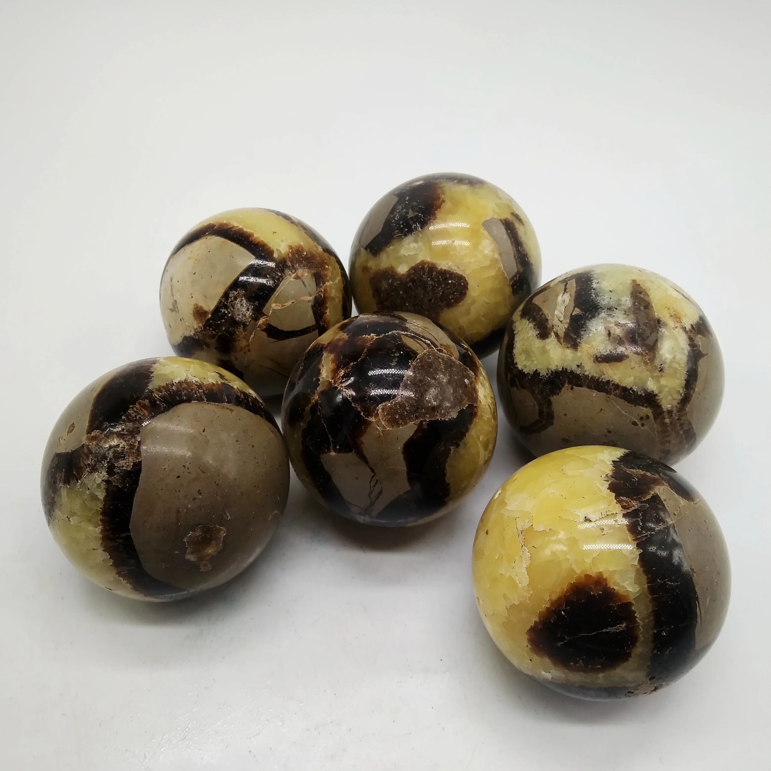 High Quality  The nature crystal Septarian Ball Dragon Stone Spheres Polished Turtle Stone Balls For Sale