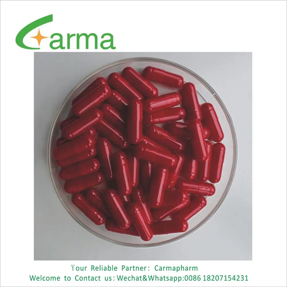 Customized hard gelatin empty printed capsules size 4