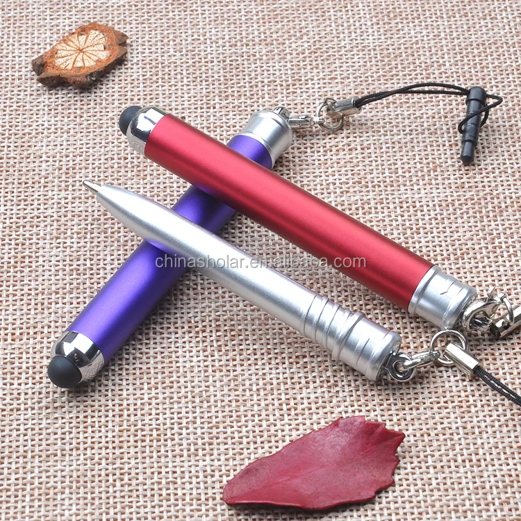 Top quality customized touch stylus pen with lanyard for Iphone and Ipad
