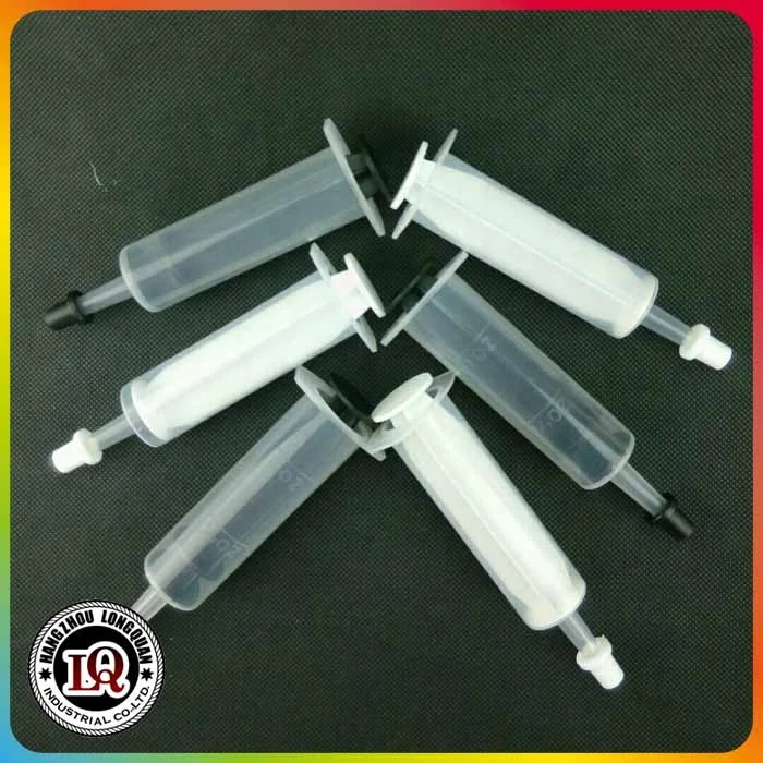 Black And Clear Plastic PP Jello Shot Syringes With Lids