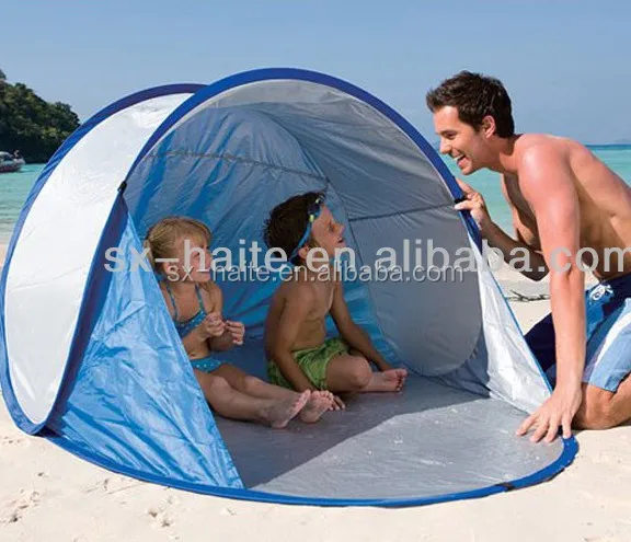 Promotional foldable beach mat with shade