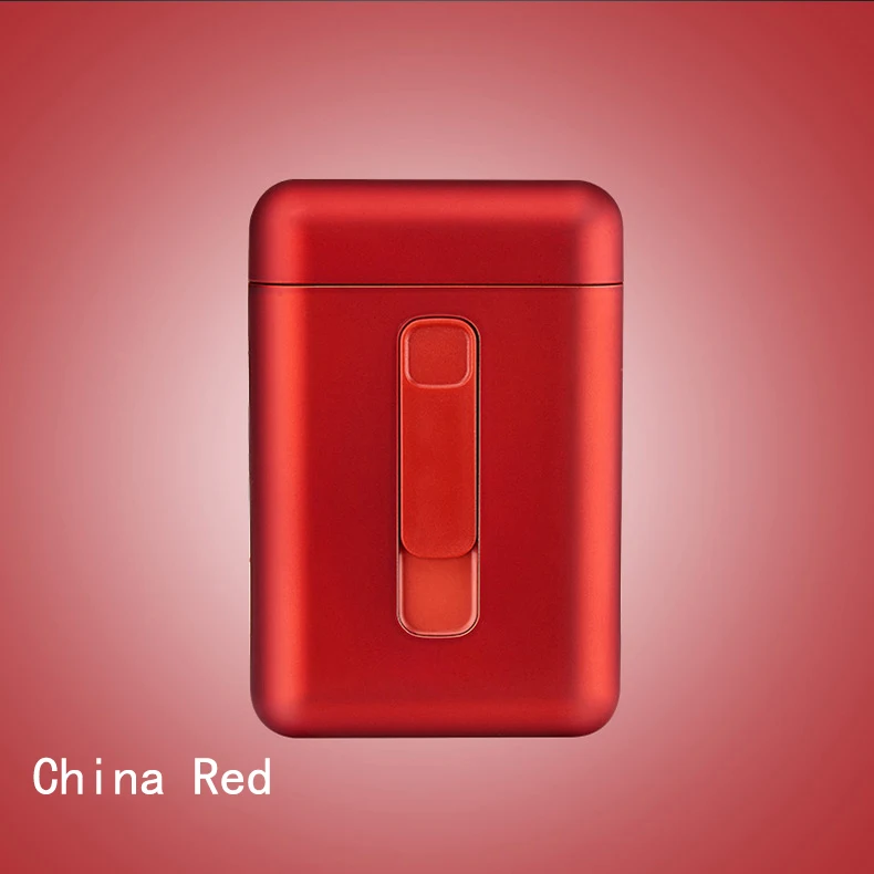2019 china yanzhen factory new capacity 20pcs cigarette case with usb lighter wholesale logo customized cigarette box 9008