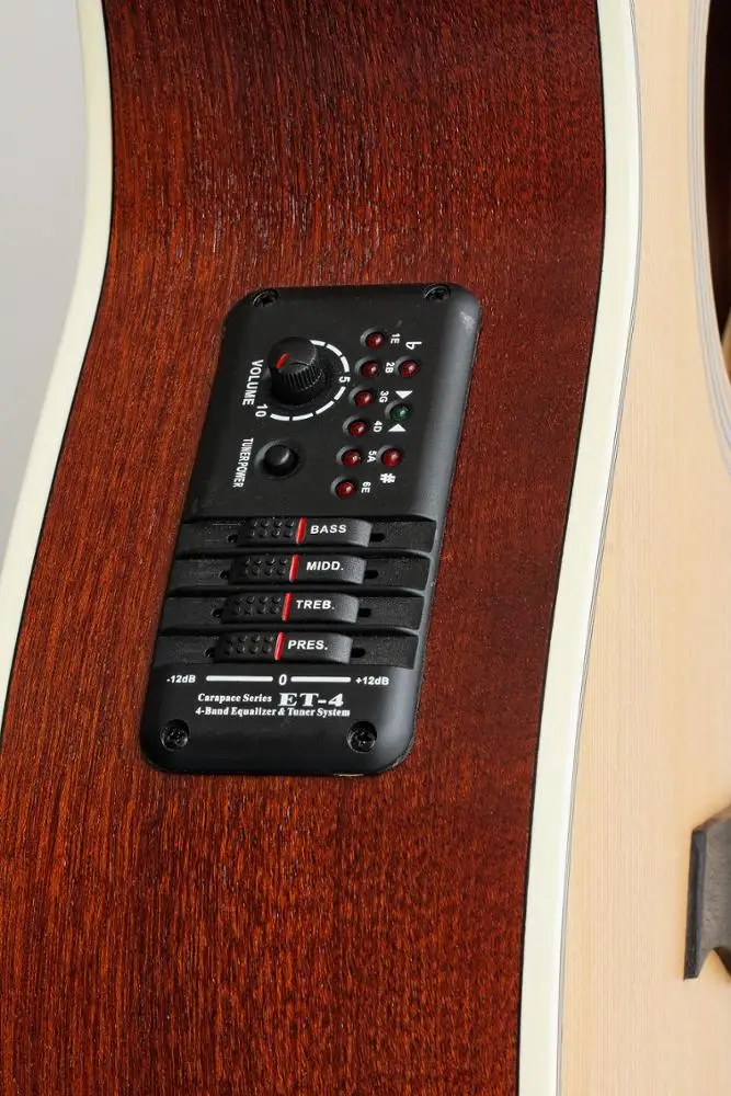 Professional 41' chinese acoustic guitar with EQ pickup preamp HW-124AC