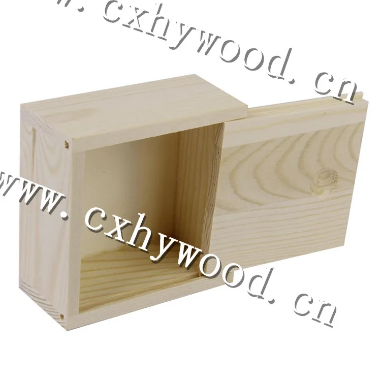 Необработанная Маленькая деревянная коробка для конфет, деревянные коробки для конфет, оптовая продажа