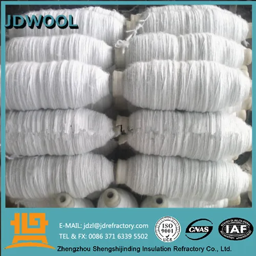 Refractory heat insulation ceramic wool yarn tape rope cloth