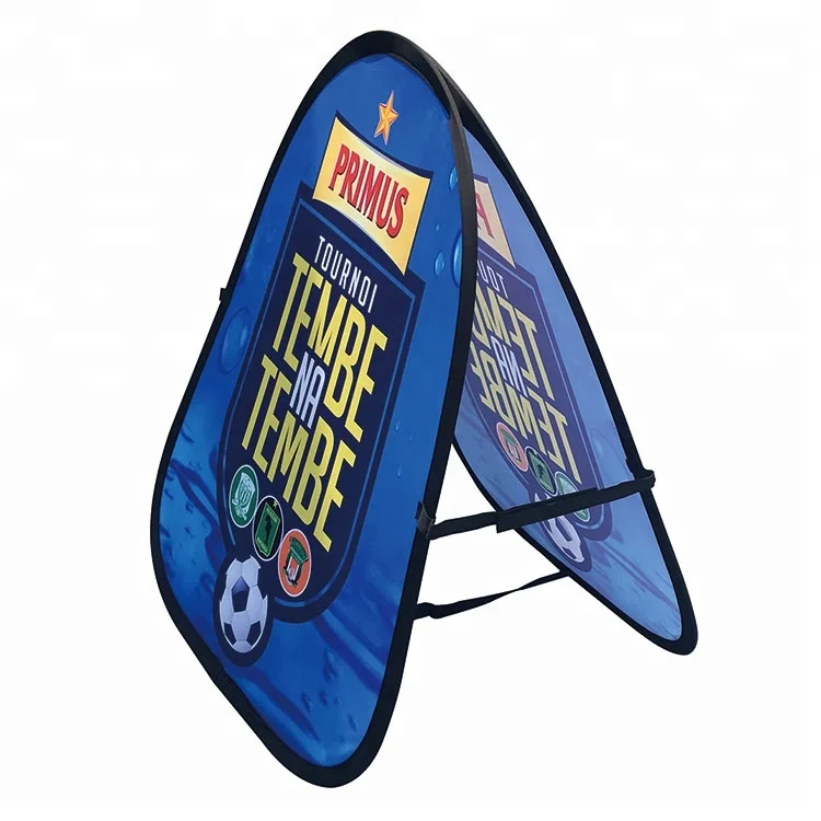 Folding Outdoor Advertising Fabric Pop-Up Banner, Pop Out Banner