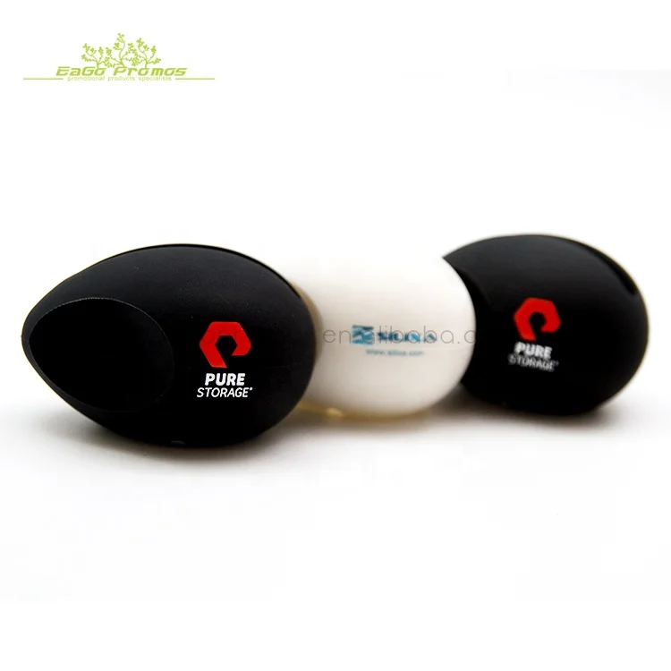 2023 2019 Eco-friendly promotional mini egg shaped silicone mobile phone loud speaker