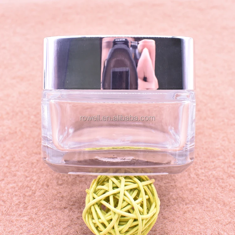 50g Make Up Powder jars Lip Balm Container face cream glass Jars Pot