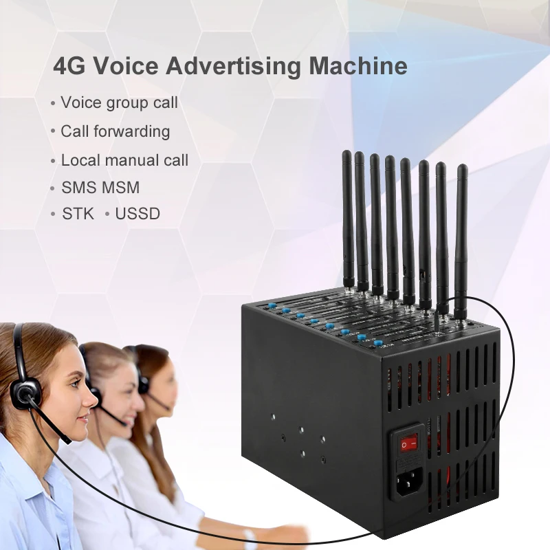 
4G multi sim modem 4G Sim7600 8 port gsm modem for bulk sms voice call 