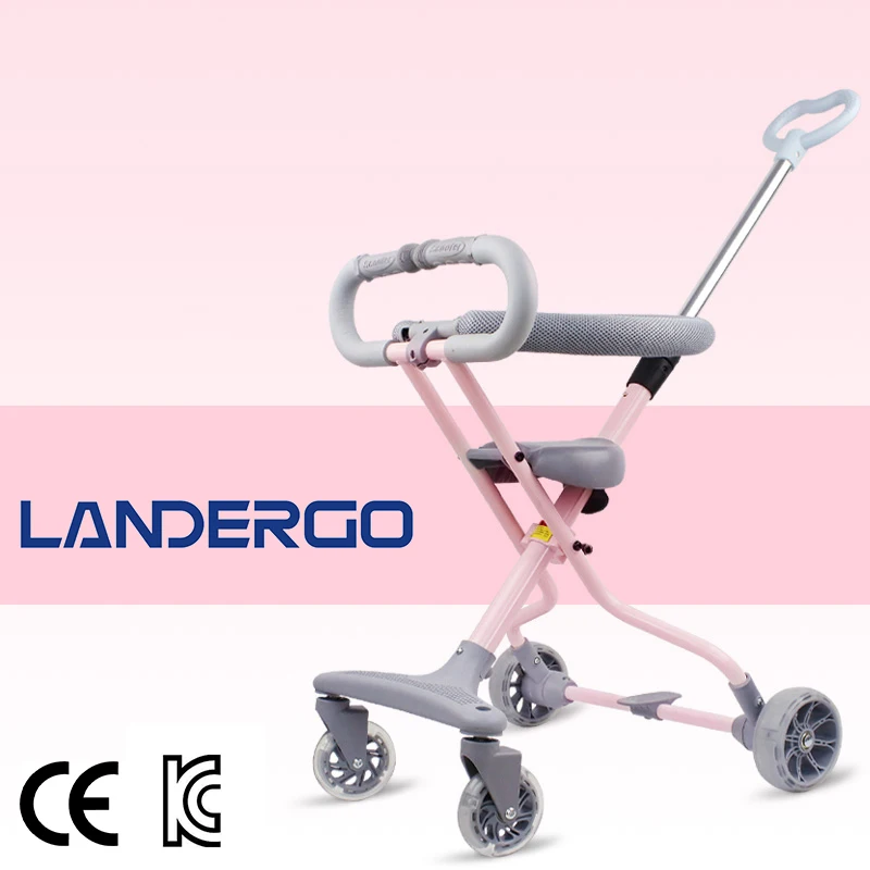 2021 CE New Design Patent Trike Foldable Lightweight Double Baby Stroller