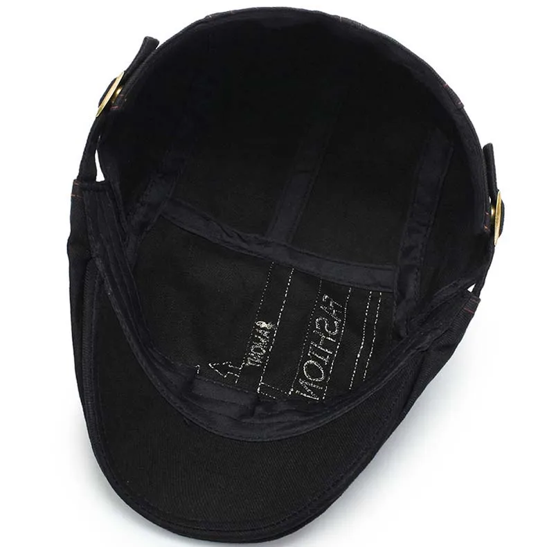 Cabbie Homme Breathable Fashion Letters Embroidery Flat Caps For Men Hat Unisex Beret Denim Forward Cap Women Sun Hats Berets