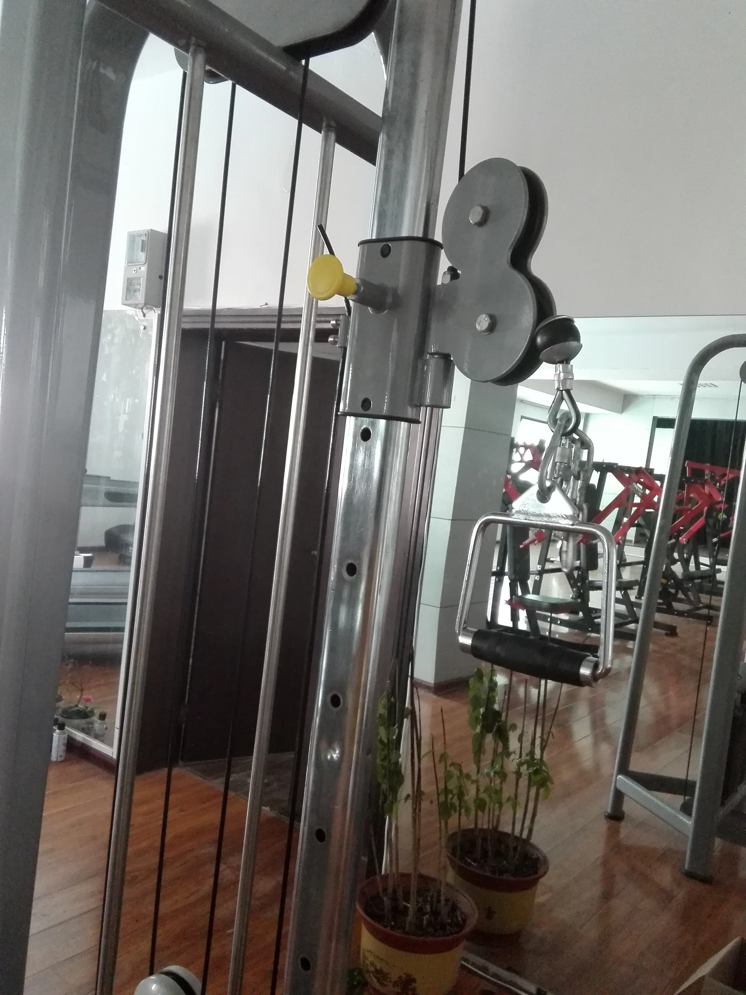 huiti fitness multi function station dual cable cross power rack gym equipment 3 stations