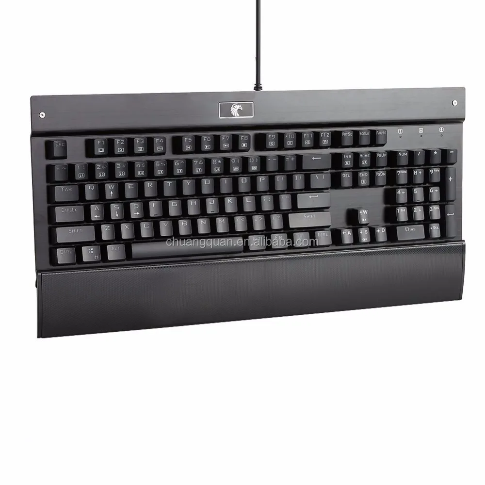 z-77 Professional white backlit 104 buttons computer gaming mechanical keyboard