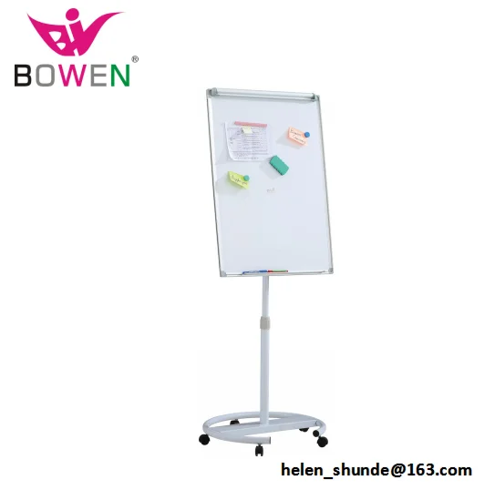 
Mobile Flip Chart Flipchart Stand roll up whiteboard with roller wheels 