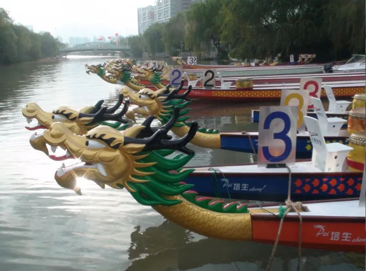 
The 3th generation RTM fibergalss Dragon Boat 