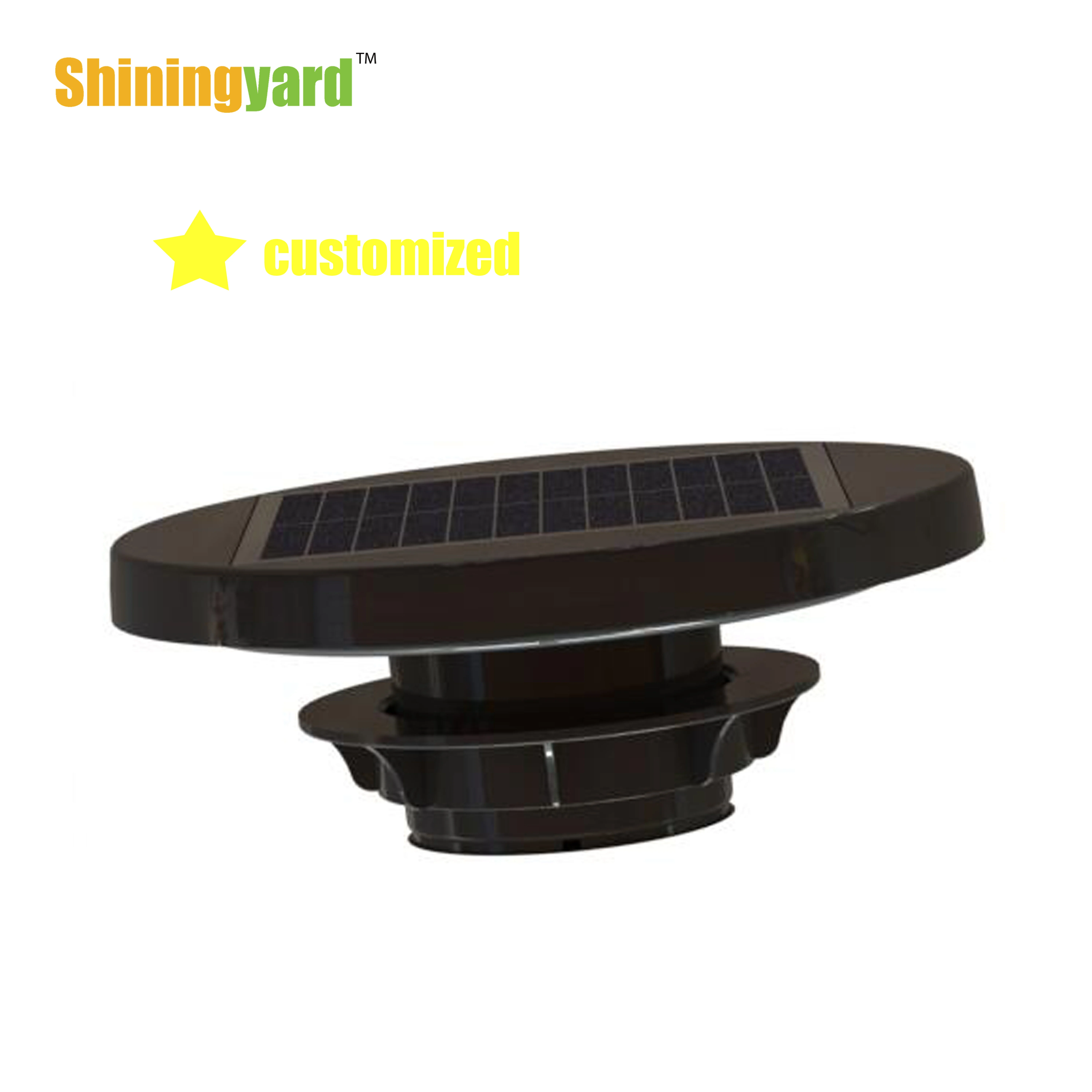 
Roof Mounted Attic Fan Solar Ventilator for Portable Toilet 