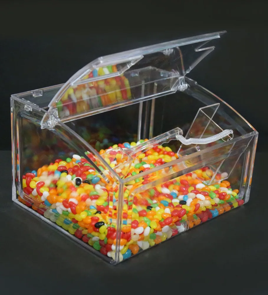 Retail Store PC candy gravity dispenser sweet box pick and mix sweet dispensers for sale