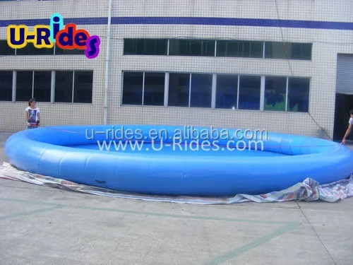 Wholesale outdoor above ground  0.9mm PVC above ground inflatable swimming pool for Amusement park