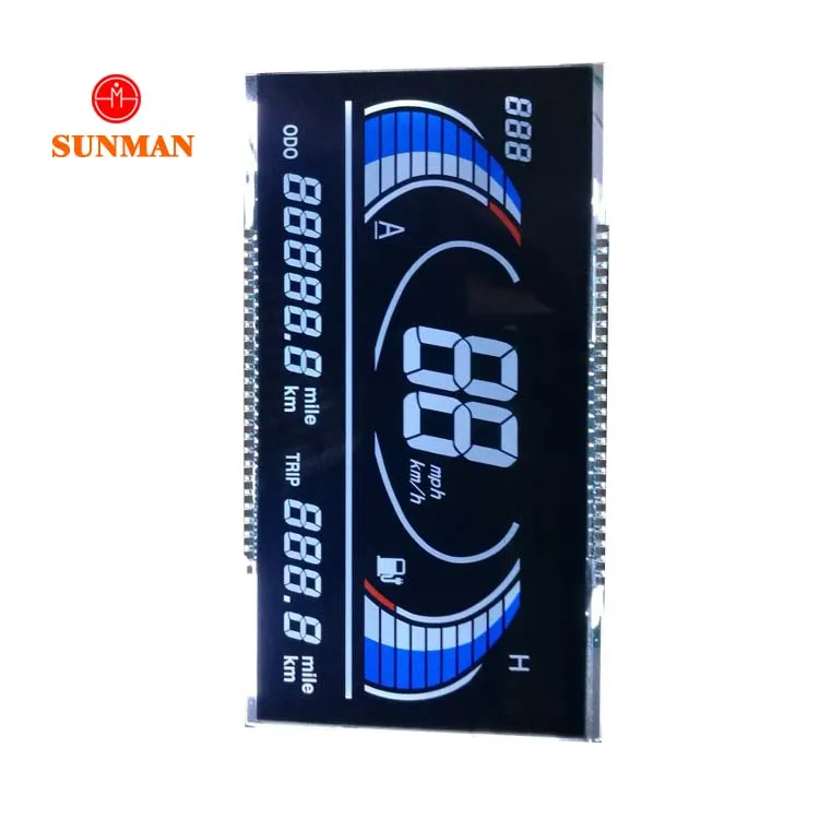 Пользовательский размер, высокая контрастность, ва, сегмент, ЖК спидометр