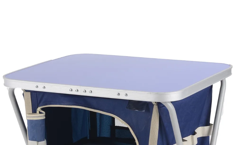 
Outdoor furniture lightweight picnic bbq table portable folding compact metal travel easy carried folded camping table 