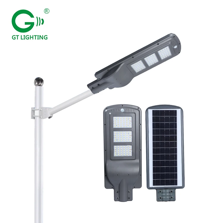 
Super bright ultra thin IP66 waterproof aluminium 30w 60w 90w motion sensor solar led street light 