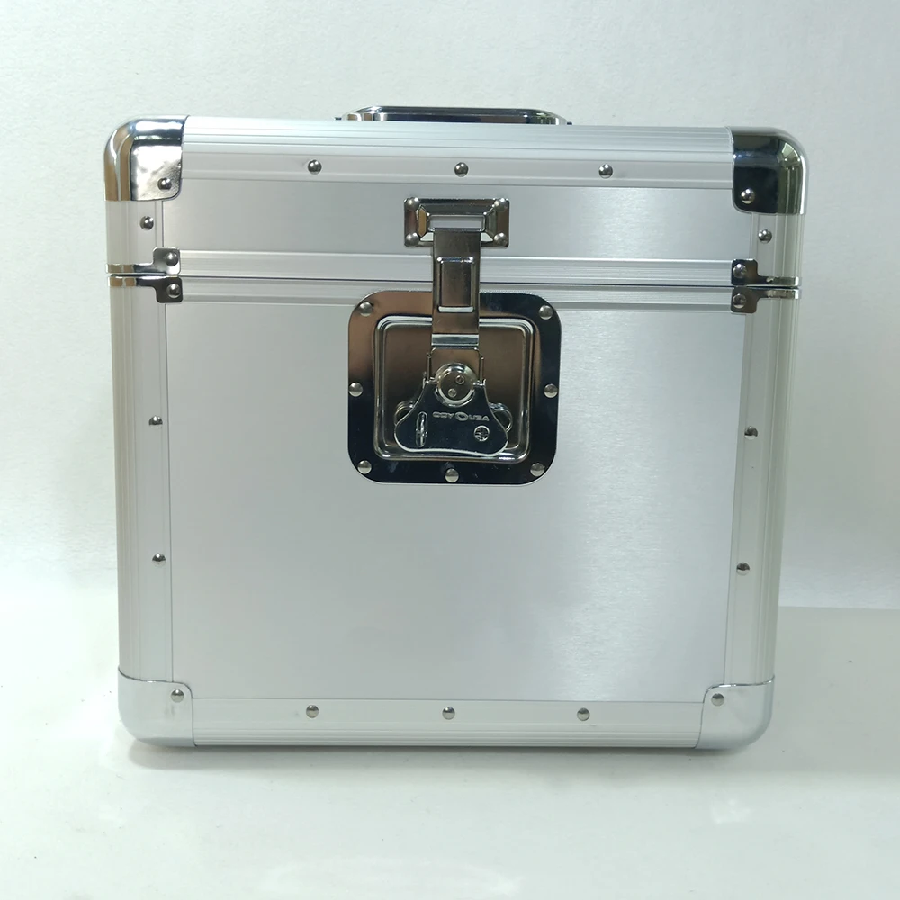 High Quality Vinyl Record LP Carrying and Storage Case Aluminum tool, Records case