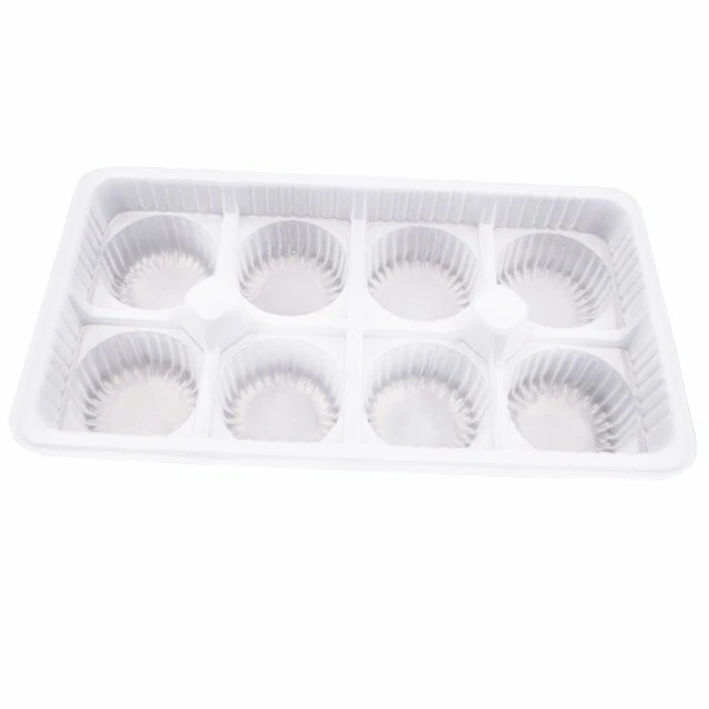 8 Holes Plastic Blister Cake Mochi Packaging Tray Customized Pastry Cookie Blister Tray Packaging