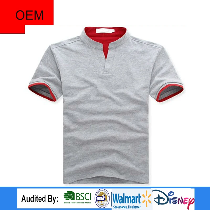 
wholesale Color Combination Sports t-shirt polo in China supplier / Manufacturer Fashion Neck Design Stand Collar Shirt 