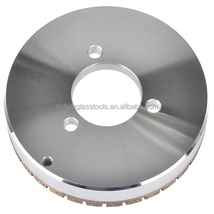 Segmented diamond bond glass grinding cup wheel to glass processing on double edger of GOLIVE/BOTTERO