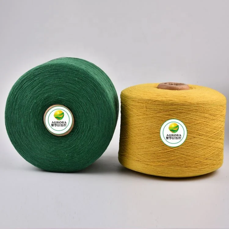 Buy cotton yarn for socks  16s 65/35 polyester cotton blended knitting wholesale sock yarn 500TPM