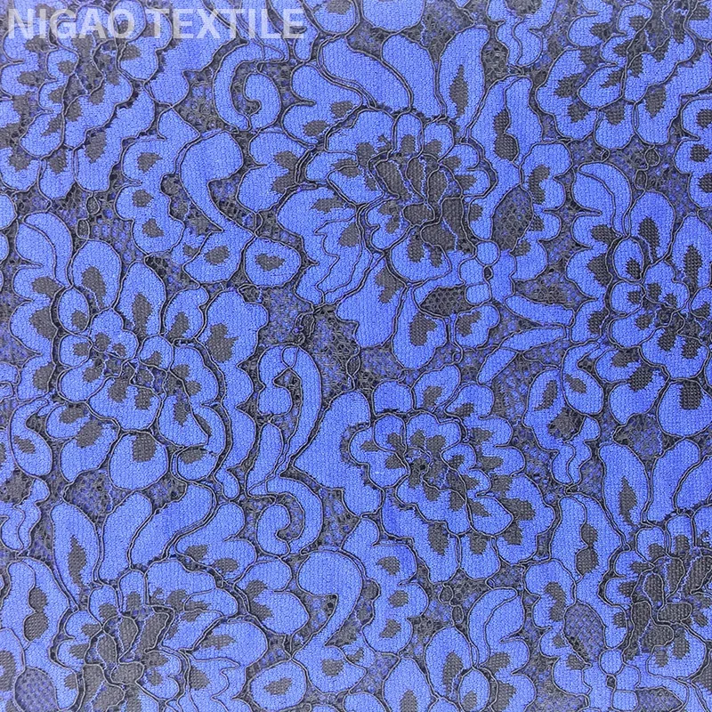 Модная нейлоновая и хлопчатобумажная трикотажная ткань в стиле ретро с цветочным узором, кружевная многоцветная ткань для кружевного платья, нижнего белья