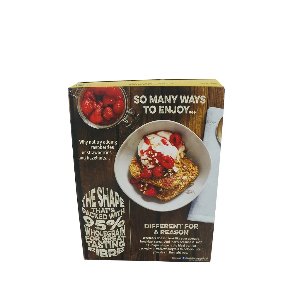 Custom Paperboard Printing Cereal Oat Box Packaging