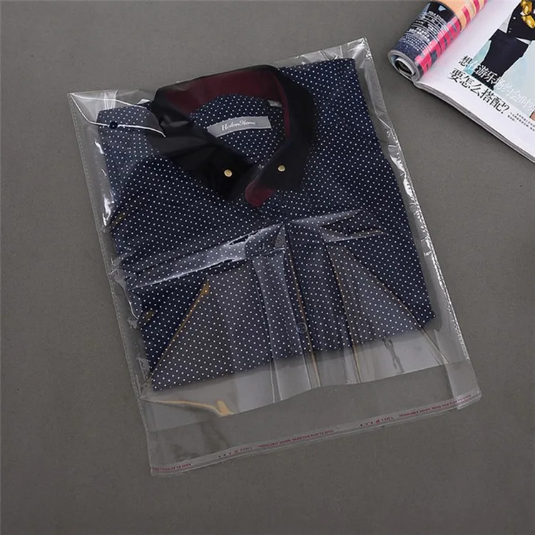 Clear Poly Packaging Bags for Clothes with Custom Logo Printing
