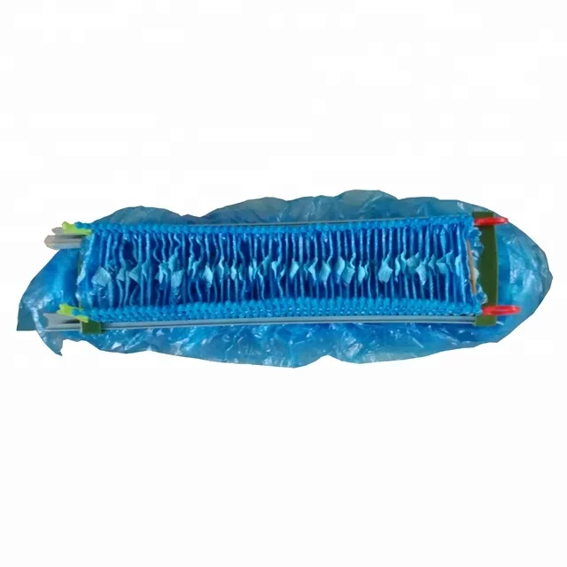 Special plastic shoe covers refills with pole for dispensers