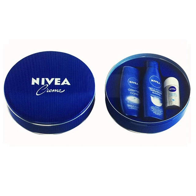 Top Quality round metal packaging cosmetic tin box for balm