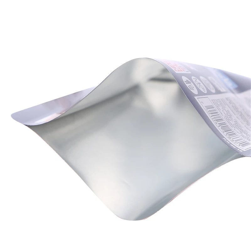 Rounded Corners Soft Package 3 Side Sealed Gravure Printing Frozen Vacuum Retort Microwave Food Pouch With Tear Notch