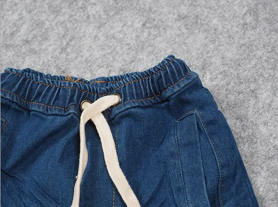 children t-shirt with cape and short jeans 2 pcs suit