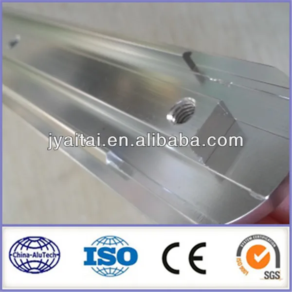 CNC bright anodized aluminium profiles for icebox handle