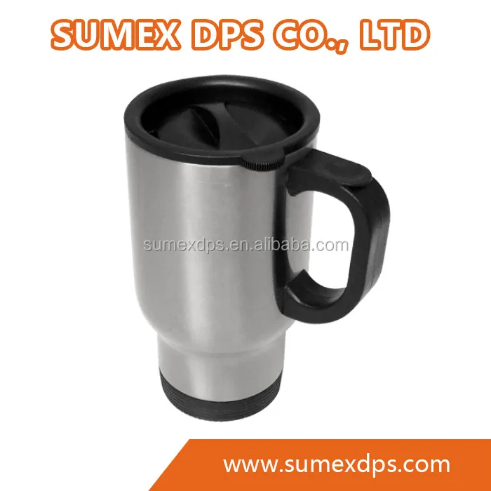 MR.R Sublimation Blanks White Stainless Steel Travel Car Mug Bottle 450ml for Heat Press Printing