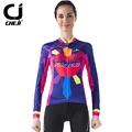 2016 Autumn Cheji Woman Long Cycling Set Lip Printing Cycling Clothes New Bike Clothing Female Cycling