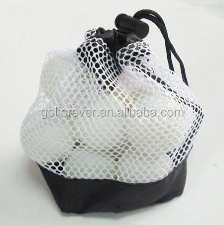 Golf Balls Bag New Fashion Custom Logo Color Factory Oem Golf Balls Holder gift Pouch Bag