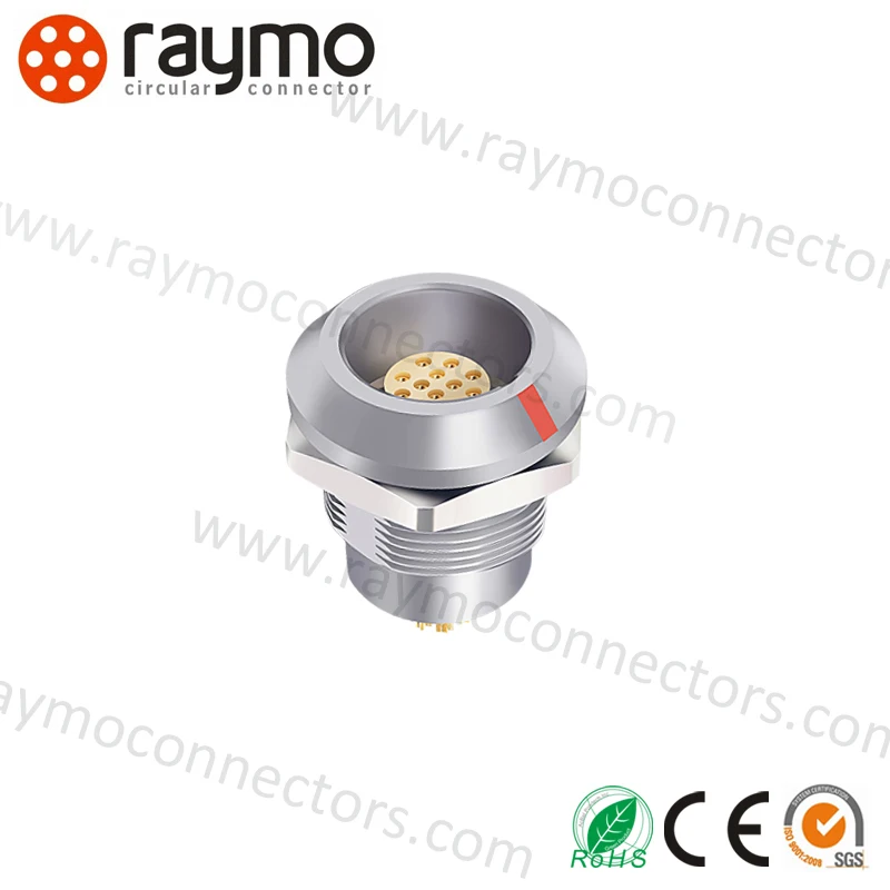 K series IP68 waterproof 2K 12pin  circular metal push pull connector HGG.2K.312.CLL