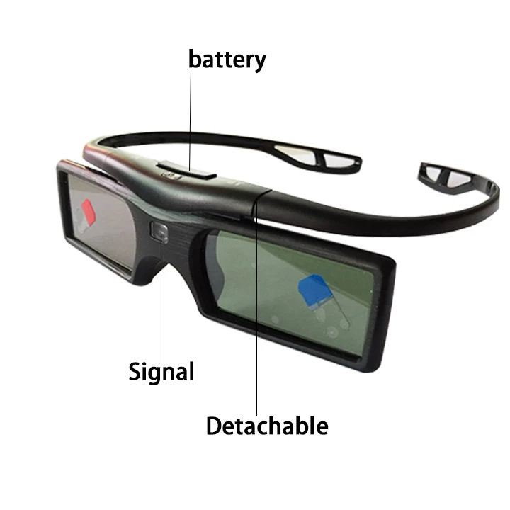 
Usb 3D active shutter glasses Rechargeable Battery for DLP UST projectors support 3D movies 