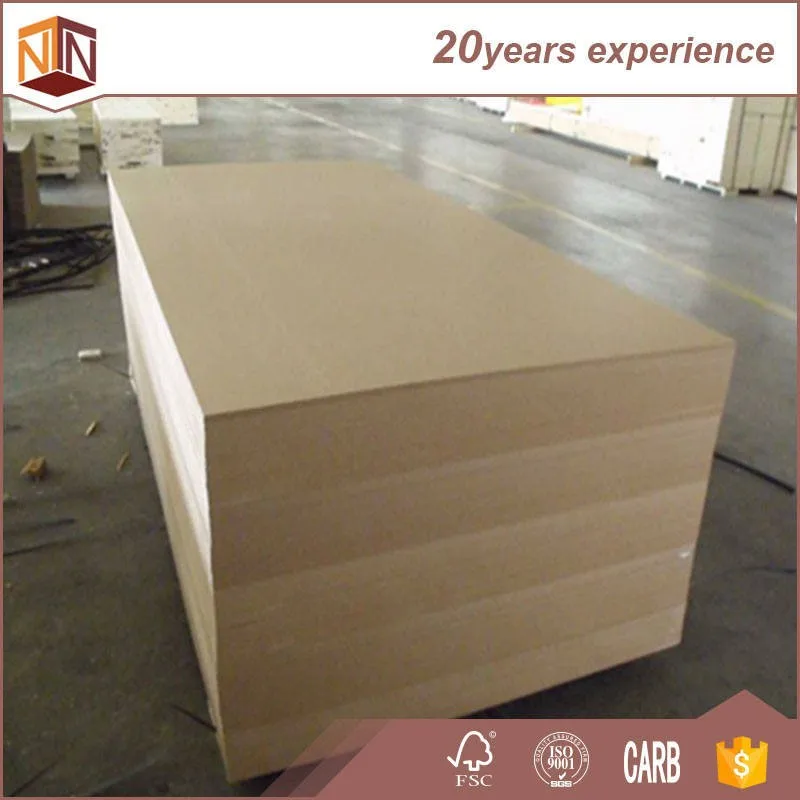 
Hot Sale 8 MM Plain Raw MDF / HDF Board Price in Shandong 
