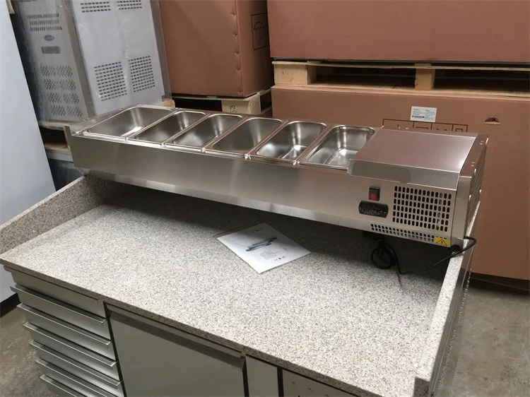 Стол для приготовления сэндвичей из нержавеющей стали