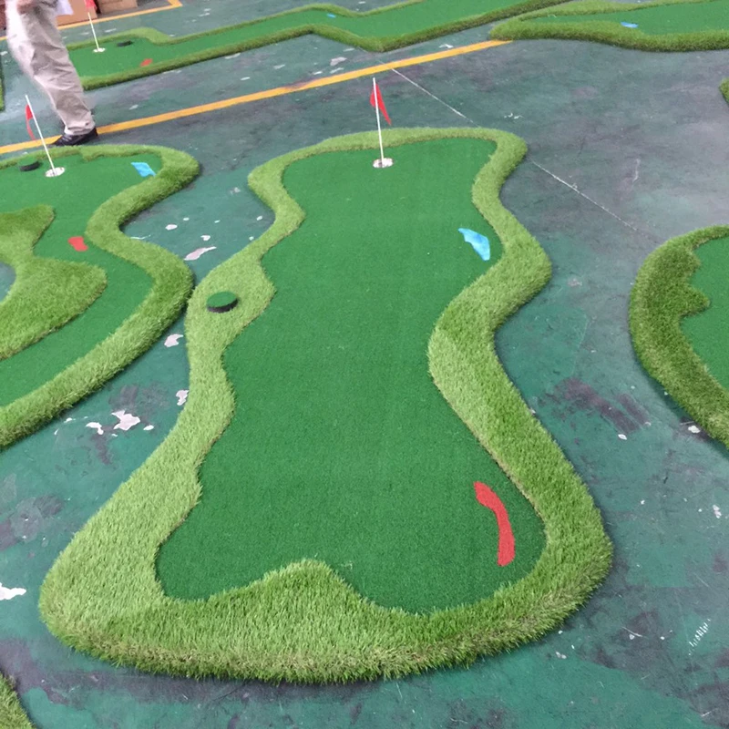 Cheap and Professional international field SGS golf putting green mini golf carpet grass Artificial Green matTurf for Golf Field