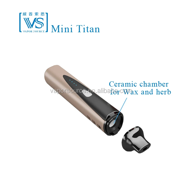 
dry herbal vapourizer vape pen concentrates dry herb vapor Mini Titan loose leaf ceramic vaporizer 