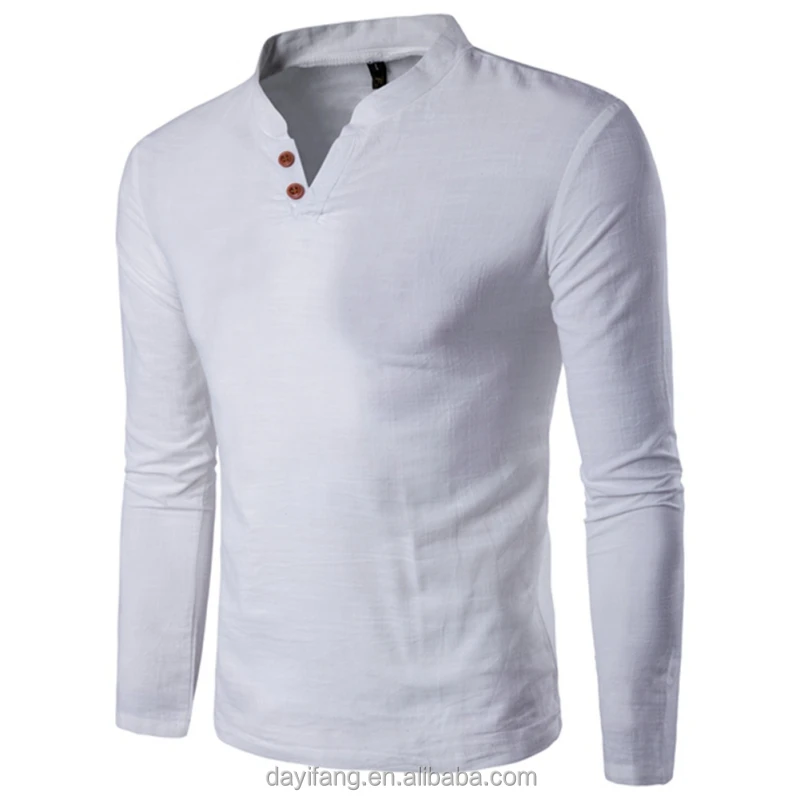 Clothes Men Shirts New Blouse Neck Designs Plus Size Fashion Luxury Casual Linen Shirts Tops Men Clothes